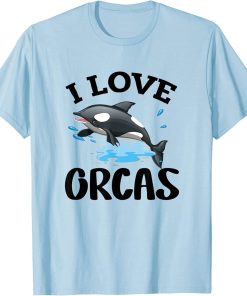 I Love Orcas Orca T-Shirt