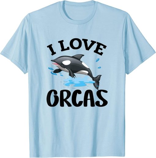 I Love Orcas Orca T-Shirt